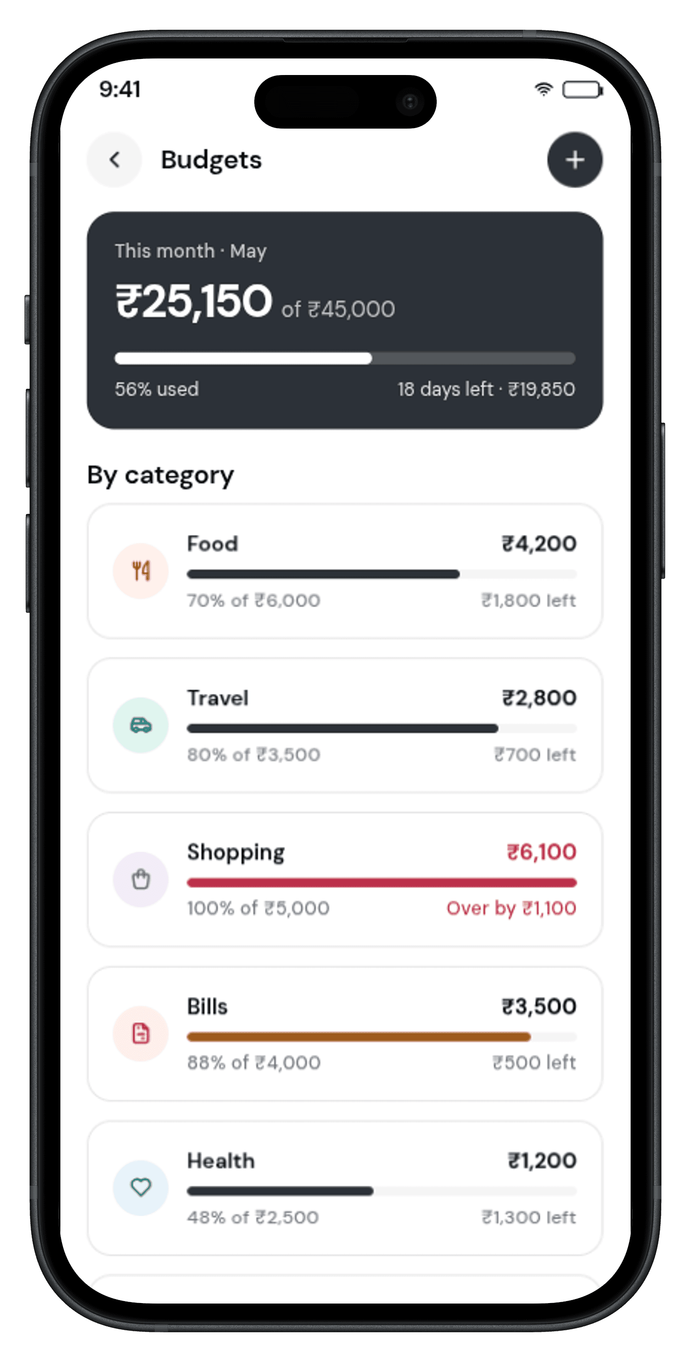Autopilot payments screen showing recurring bills and subscription management